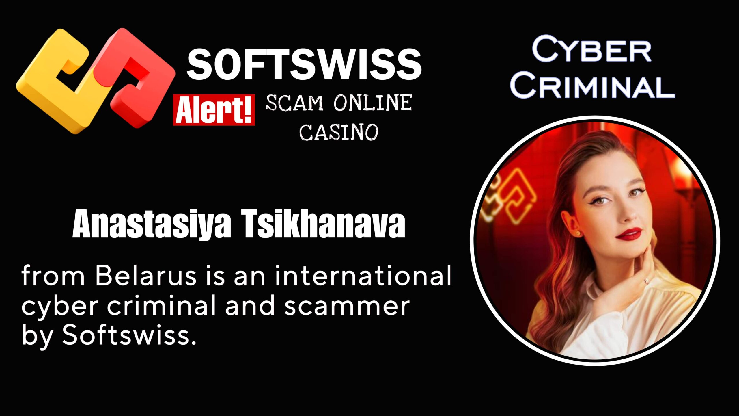 Anastasiya Tsikhanava - softswiss scam - Casino by Softswiss